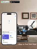 Localisateur de clés avec GPS, dispositif anti-perte compatible avec les smartphones, organiseur de clés, traceur
