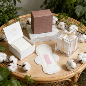 Assorbenti Igienici Personalizzati per la Cura Femminile, Assorbenti Usa e Getta con Chiusura a Zip e Logo, in Cotone Organico per Adolescenti - Product Image 4