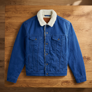 แจ็คเก็ตยีนส์วินเทจสีน้ำตาลแบบใหม่ขายส่งปี 2026 สำหรับทุกเพศทุกวัย ไซส์พลัส แจ็คเก็ตฤดูหนาวแบบกำหนดเอง สไตล์โคล่า ย้อมสีพื้น - Product Image 3