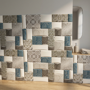 Carrelage mural en céramique numérique émaillé brillant 12x24 30x60cm 300x600mm, aspect rustique mat, antibactérien pour extérieur - Product Image 6