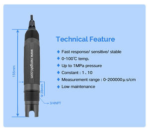Sensor industri ec/<span class=keywords><strong>tds</strong></span> <span class=keywords><strong>probe</strong></span> ec ph elektroda rs485 <span class=keywords><strong>2</strong></span> in 1 atau analog in line ph ec - Product Image 3