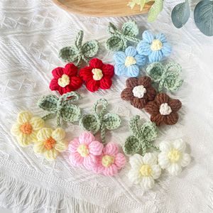 Porte-clés en tricot décoratifs faits main, fleurs au crochet, vente en gros, breloques DIY pour costumes - Product Image 3