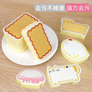Esponja de doble capa de alta densidad para limpiar platos y fregar ollas, forma rectangular, almohadilla de limpieza de cocina de alta absorción - Product Image 3