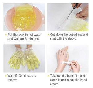 Paraffin wax cho bàn tay và bàn chân Hàn Quốc Kem dưỡng ẩm găng tay Kem mặt nạ - Product Image 5