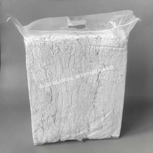 Chiffons de nettoyage en coton blanc 100% recyclé pour l'industrie et les ateliers - Product Image 1