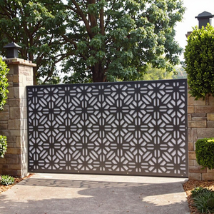 Panneaux de séparation en métal découpés au laser, écologiques, durables, avec revêtement en poudre, modélisation 3D pour clôture de jardin, portes de <span class=keywords><strong>garage</strong></span> - Product Image 2