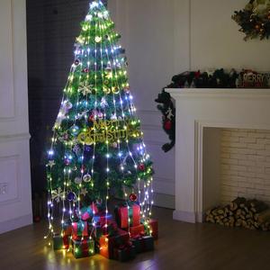 300 Led Topper sao ngoài trời Vườn Cây giáng sinh thác nước Chuỗi cổ tích Ánh sáng LED với 8 chế độ cho nhà Xmas cây trang trí nội thất - Product Image 1