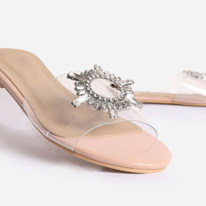 <span class=keywords><strong>Sandales</strong></span> <span class=keywords><strong>plates</strong></span> en cristal pour femmes, chaussures ouvertes, transparentes, <span class=keywords><strong>plates</strong></span>, décontractées, en PVC, collection été - Product Image 5