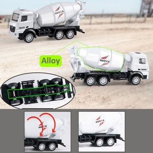 Sanjoyo SJY-1014 Camion malaxeur à béton en métal moulé sous pression à l'échelle 1:80, jouet de simulation de véhicule de construction - Product Image 2