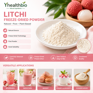 <span class=keywords><strong>Poudre</strong></span> de litchi lyophilisée pure, sans additifs ni remplissants, saveur litchi authentique, approvisionnement en vrac OEM avec documents COA complets - Product Image 3