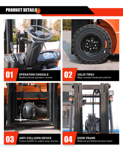 Montacargas Eléctrico Confiable de 3000 kg, Grado Industrial, con Asiento, Centro de Carga de 4500 mm, para Exportación y Consolidación de Carga en Estaciones - Product Image 6