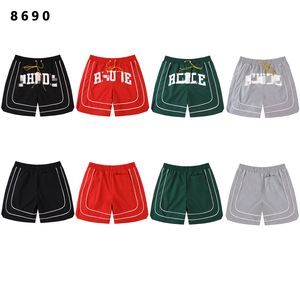 Ready Ship Stock NEW Arrival 100% Polyester Solid Casual <b>Mid</b> Printed Designer Breathable Mesh Double <b>Layer</b> Drawstring Closure - Product Image 1