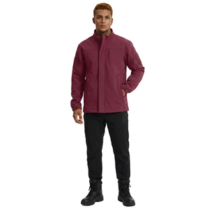 Veste en toile coupe-vent Softshell personnalisée Haute rue Imperméable Coupe-vent pour l'hiver Randonnée tactique en plein air Vestes pour hommes - Product Image 1