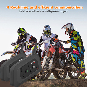 <span class=keywords><strong>Intercomunicador</strong></span> para Casco de Motocicleta con Bluetooth de 1500m, Interfono Deportivo para Casco, Compatible con 4 Pilotos, Comunicación Inalámbrica en Equipo, Allpower <span class=keywords><strong>V4</strong></span> Plus - Product Image 1