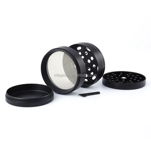OEM/ODM personnalisé métal <span class=keywords><strong>zinc</strong></span>/aluminium 40mm 50mm 55mm 63mm 75mm broyeur d'herbes Logo supérieur accessoires pour fumeurs meulage manuel du tabac - Product Image 4