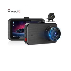 Podofo 3.0 "Dash Cam Đầy Đủ HD 1080P Ống Kính Kép Lái Xe Ghi Âm Phía Trước Và Phía Sau Xem Xe DVR Máy Ảnh Tầm Nhìn Ban Đêm Với Máy Ảnh - Product Image 1