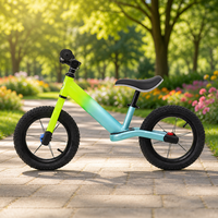 Vélo d'équilibre 2-en-1 sans pédales pour enfants, style voiture, 12/14 pouces, 3 étapes, pour enfants de 2 à 6 ans, fabriqué en Chine