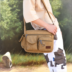 Sac bandoulière multifonctionnel en toile pour homme, nouveau sac messager diagonal imprimable à porter sur la poitrine - Product Image 2