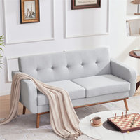 Canapé-lit pliable moderne en tissu, personnalisable et reconfigurable, avec assise profonde, sectionnel, pour salon, chambre d'hôtel