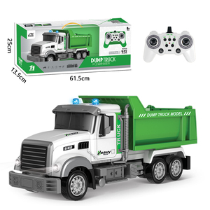 <span class=keywords><strong>Camion</strong></span> à ordures électrique <span class=keywords><strong>RC</strong></span> 1/12 avec <span class=keywords><strong>poubelle</strong></span>, jouet de voiture sanitaire 11 canaux, ensemble de jouets écologiques avec lumières et sons - Product Image 4