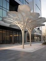 Pavillon Commercial pour le Développement Immobilier - Auvent en Acier Inoxydable pour Projets Immobiliers