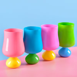 Gran oferta, soplado a mano, sin plomo, Spray <span class=keywords><strong>de</strong></span> cristal <span class=keywords><strong>de</strong></span> color, postre, taza bonita, juego <span class=keywords><strong>de</strong></span> tazas <span class=keywords><strong>de</strong></span> cristal, taza <span class=keywords><strong>para</strong></span> <span class=keywords><strong>niñas</strong></span>, copas <span class=keywords><strong>de</strong></span> vino pequeñas sin tallo - Product Image 2