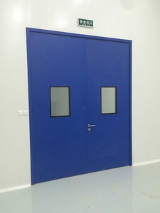 Porte battante en acier sur mesure pour salle blanche GMP, hermétique et coupe-vent, avec finition de surface - Product Image 4