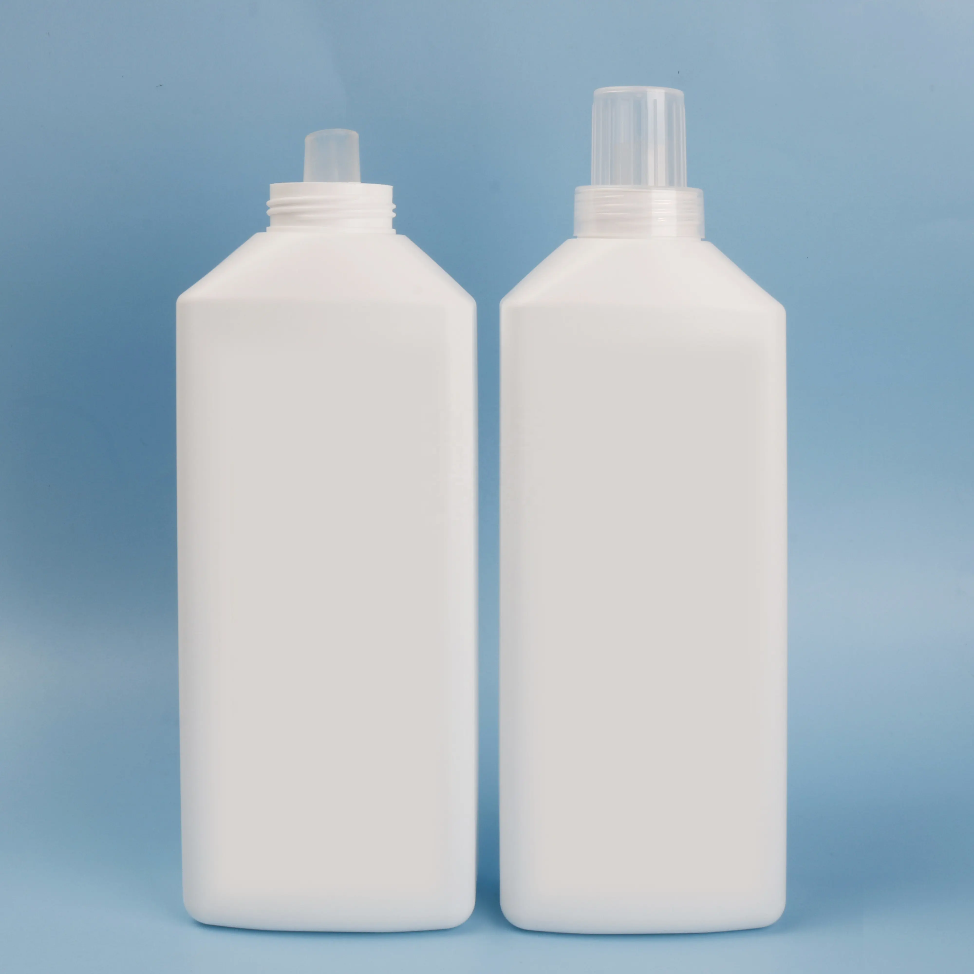 Venda por atacado l litro 1000ml 1kg doméstico hotel hdpe plástico líquido vazio garrafas detergente para lavanderia