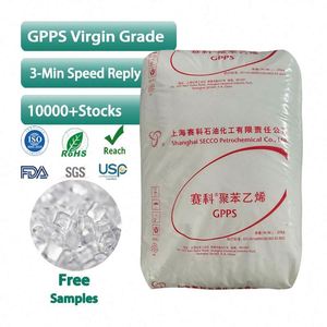 Gránulos de Poliestireno Virgen SECCO GPPS, Material Transparente para Moldeo por Inyección, Bolsa de 25 kg - Product Image 1