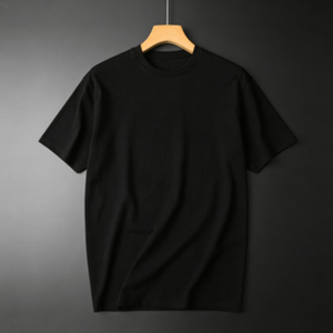 Camiseta Personalizada para Hombre, 100% Algodón, 220g, Sólida, Bordada, Casual, Holgada, de Manga Corta, Estilo Urbano - Product Image 3