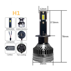 Canbus-sistema de iluminación para coche, faro Led amarillo, impermeable, blanco, H1, H3, H7, H11, para motocicleta - Product Image 2