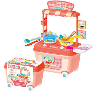 Jeu de cuisine pour enfants, filles, jeu de rôle de chef, jouets de cuisine, kit de puzzle, ensemble de cuisine en plastique pour enfants, pour l'éducation précoce - Product Image 2