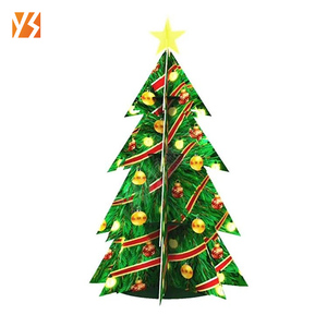 Gran oferta, soportes de exhibición de calcetines de Navidad modernos plegables, papel de cartón para exhibiciones de suelo POP para promoción de regalos de Navidad - Product Image 3