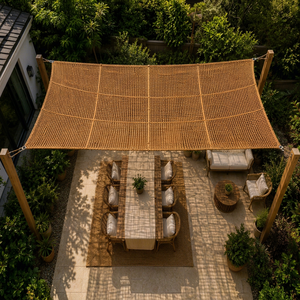 Eco2go Vietnam Filet d'ombrage esthétique sur mesure en fibre de coco naturelle pour jardin et auvent extérieur - Product Image 1
