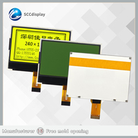 Harga Terjangkau Modul COG SCCdisplay 240128 COG STN Positive Green Backlight 3.3V Layar PMOLED Daya Rendah 240X128 Dot