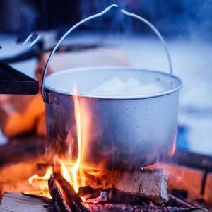 Оптовая продажа, Филиппины, на заказ, антипригарные портативные аксессуары для кемпинга, посуда большой емкости, алюминиевый кухонный горшок - Product Image 4