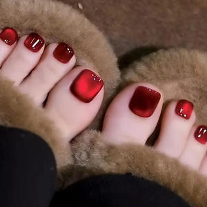 96 <span class=keywords><strong>Uñas</strong></span> Postizas Acrílicas de Cobertura Completa con Diseño Cuadrado Ojo de Gato, Color Rosa, de Lujo, Duraderas y Fáciles de Usar - Product Image 2