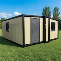 Casa Contenedor Expandible Prefabricada de 40 Pies/20 Pies con Baño, Garantía de 1 Año, Diseño Moderno, Plegable para Uso en Hoteles y Villas