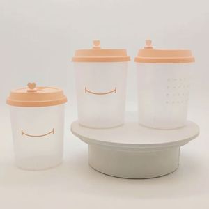 Gobelets en plastique jetables biodégradables à paroi simple, personnalisables, 8oz, 12oz, 16oz, 20oz, avec couvercle, moulés par injection, gobelet droit pour jus - Product Image 4