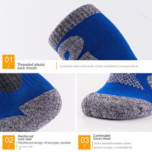 Pour <span class=keywords><strong>Amazon</strong></span> Ski et Snowboard <span class=keywords><strong>Chaussettes</strong></span> de performance au-dessus du genou <span class=keywords><strong>Chaussettes</strong></span> <span class=keywords><strong>chaudes</strong></span> à long tube pour les sports de plein air d'hiver - Product Image 3