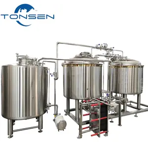 500L Multi Function Food Grade Stainless Steel Micro Brewery Gas Heating Equipment