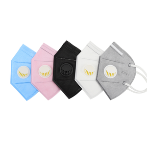 Masque anti-poussière KN95 <span class=keywords><strong>FFP2</strong></span> personnalisé avec valve, respirateur jetable 5 plis pour la protection industrielle et extérieure - Product Image 3