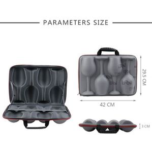 Estuche Protector de Espuma EVA para Copas de Vino, con Cierre, para 4 Copas, Personalizado de Fábrica, para Cervezas Embotelladas y Vino Tinto - Product Image 6