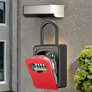 Caja fuerte con logotipo personalizado de aleación de aluminio y metal con <span class=keywords><strong>4</strong></span> contraseñas, caja de seguridad digital electrónica, seguridad de lujo para el hogar y exteriores - Product Image 6