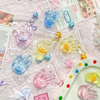 Großmaul-Katzenkrallen-Anhänger, Knautsch-Musik-Dekompressionsspielzeug, 24 Farben, Box, kleine Nase, GA-Dekompressions-Knautschspielzeug