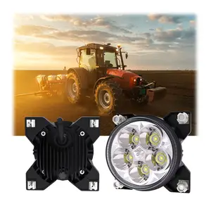 ECE R10 12V 50W Tractor Lamp Agricultural High Intensity 5 LEDs Wide Flood 90mm Cab LED Work Light