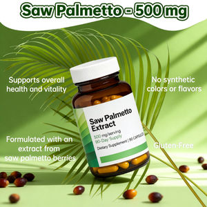 Cápsulas de Extracto de Saw Palmetto de 500 mg para la Salud de la Próstata Masculina, <span class=keywords><strong>Bloqueador</strong></span> de DHT, Apoyo a la Función Urinaria - Product Image 2