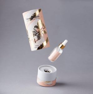 Cylindrical <b>Bronzing</b> Essential Oil Perfume Paper Tube Custom Sustainable Eco Friendly Cosmetics Paper Tube Packaging - Product Image 2