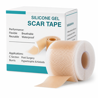 Bande de silicone imperméable flexible à production rapide pour traitement des cicatrices de césarienne et des chéloïdes, bandes de gel pour l'atténuation esthétique des cicatrices