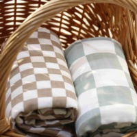 Selimut Bedong Bayi Baru Lahir Bahan Muslin Premium Ultra Lembut Bernapas Motif Bunga Pastel Netral Gender